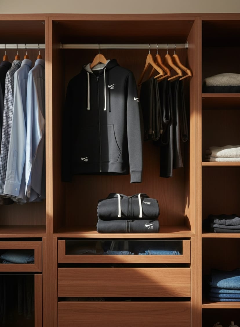 AIR Hoodie Black | Men's Premium Fleece | Sizes M, L, XL | Streetwear Essential | Casual & Gym Wear