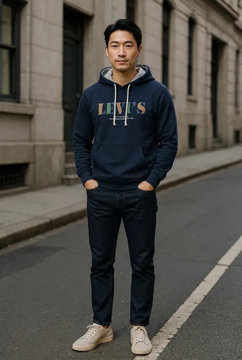 LEVI'S Style Denim Jacket | Classic Trucker Design | Vintage Inspired | Men's Denim Jacket | California Heritage Look