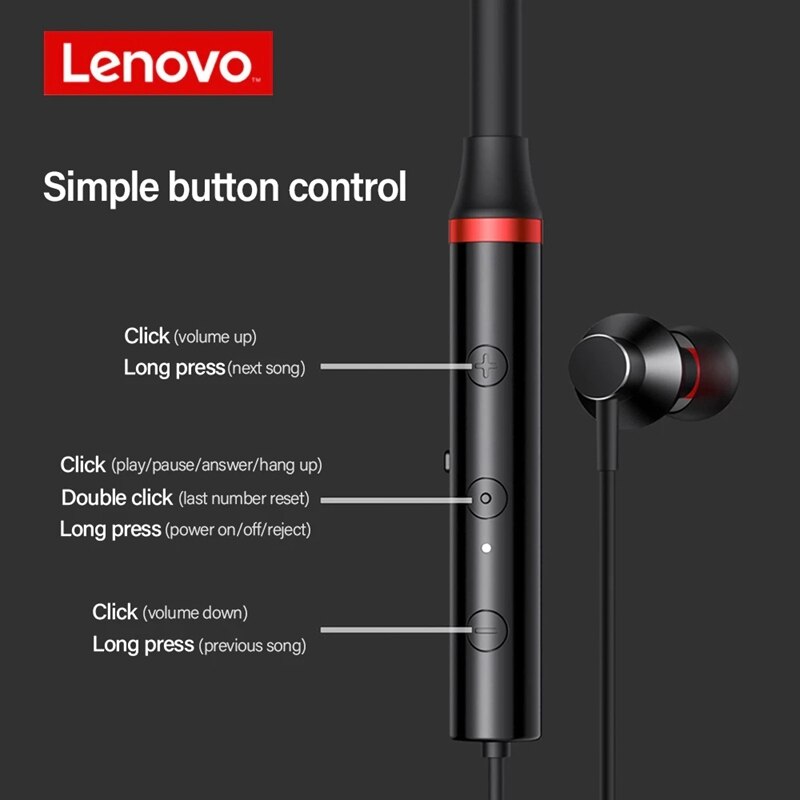 Lenovo HE05X magnetic smart controls closeup