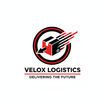 gentrate a shipping logo in red and black colouting scheme